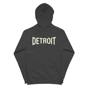 Detroit Champ Premium Unisex Fleece Zip Hoodie - Charcoal Heather Hoodie