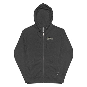 Detroit Champ Premium Unisex Fleece Zip Hoodie - Charcoal Heather Hoodie