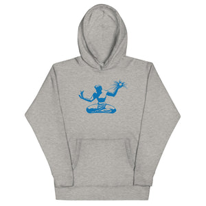 Spirit of Detroit Premium Pullover Unisex Hoodie - Athletic Gray / Blue pullover hoodie S