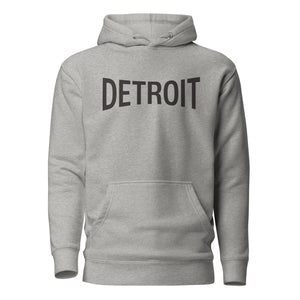 Detroit Champ Premium Pullover Unisex Hoodie - Athletic Gray / Black pullover hoodie