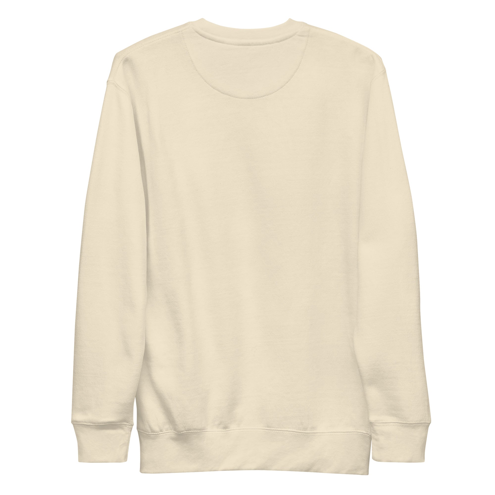 Detroiter Unisex Premium Sweatshirt - Oatmeal / Blue - Pure Detroit