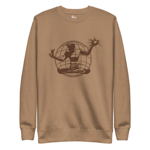 Spirit of Detroit Worldwide Premium Sweatshirt - Tan / Brown - Pure Detroit