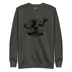 Spirit of Detroit Worldwide Premium Sweatshirt - Vintage Black / Black Sweatshirt S