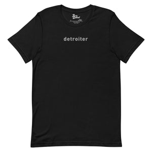 Detroiter Unisex Premium T-shirt - Black / Gray - Pure Detroit