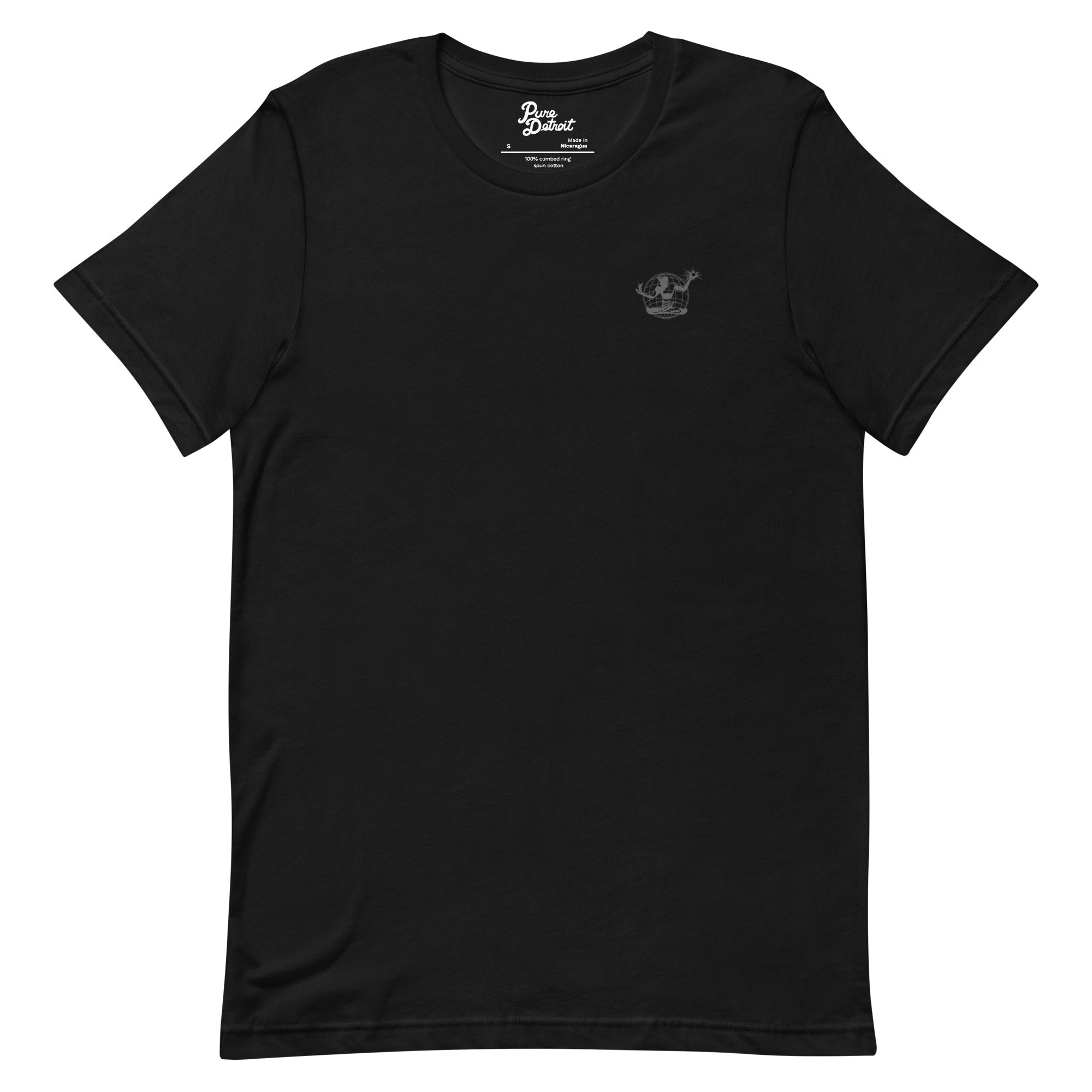 Spirit of Detroit Worldwide Unisex Premium T-shirt - Black / Dark Gray t-shirt S