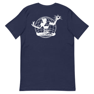 Spirit of Detroit Worldwide Unisex Premium T-shirt - Navy / White t-shirt