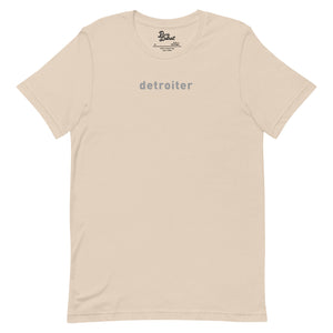 Detroiter Unisex Premium T-shirt - Soft Cream / Gray - Pure Detroit