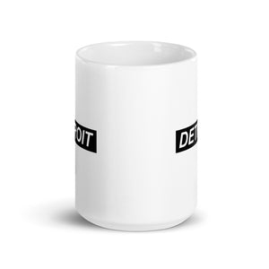 Forward Detroit Ceramic Coffee Mug 15 oz - White / Black