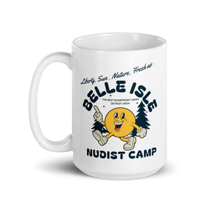 Belle Isle Nudist Camp Coffee Mug - White 16 oz mug