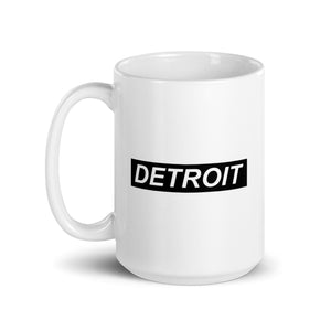 Forward Detroit Ceramic Coffee Mug 15 oz - White / Black