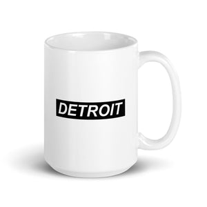 Forward Detroit Ceramic Coffee Mug 15 oz - White / Black Default Title