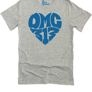 DMC 313 Love Unisex T-Shirt - Blue / Athletic Gray Clothing   