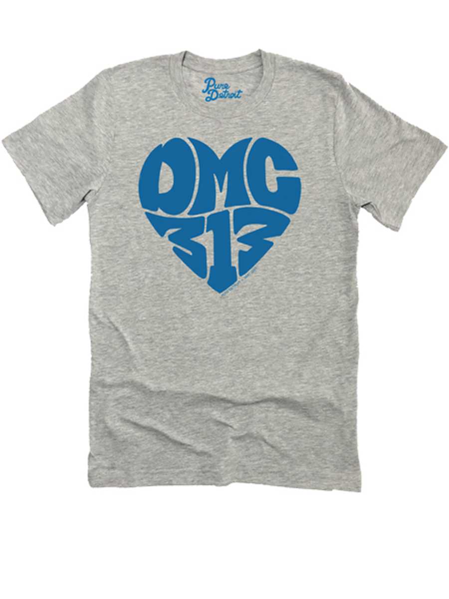 DMC 313 Love Unisex T-Shirt - Blue / Athletic Gray Clothing   