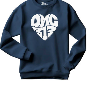 DMC 313 Love Sweatshirt - White / Navy Clothing   