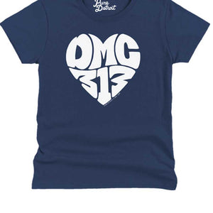 DMC 313 Love Womens T-shirt - White / Navy Clothing   