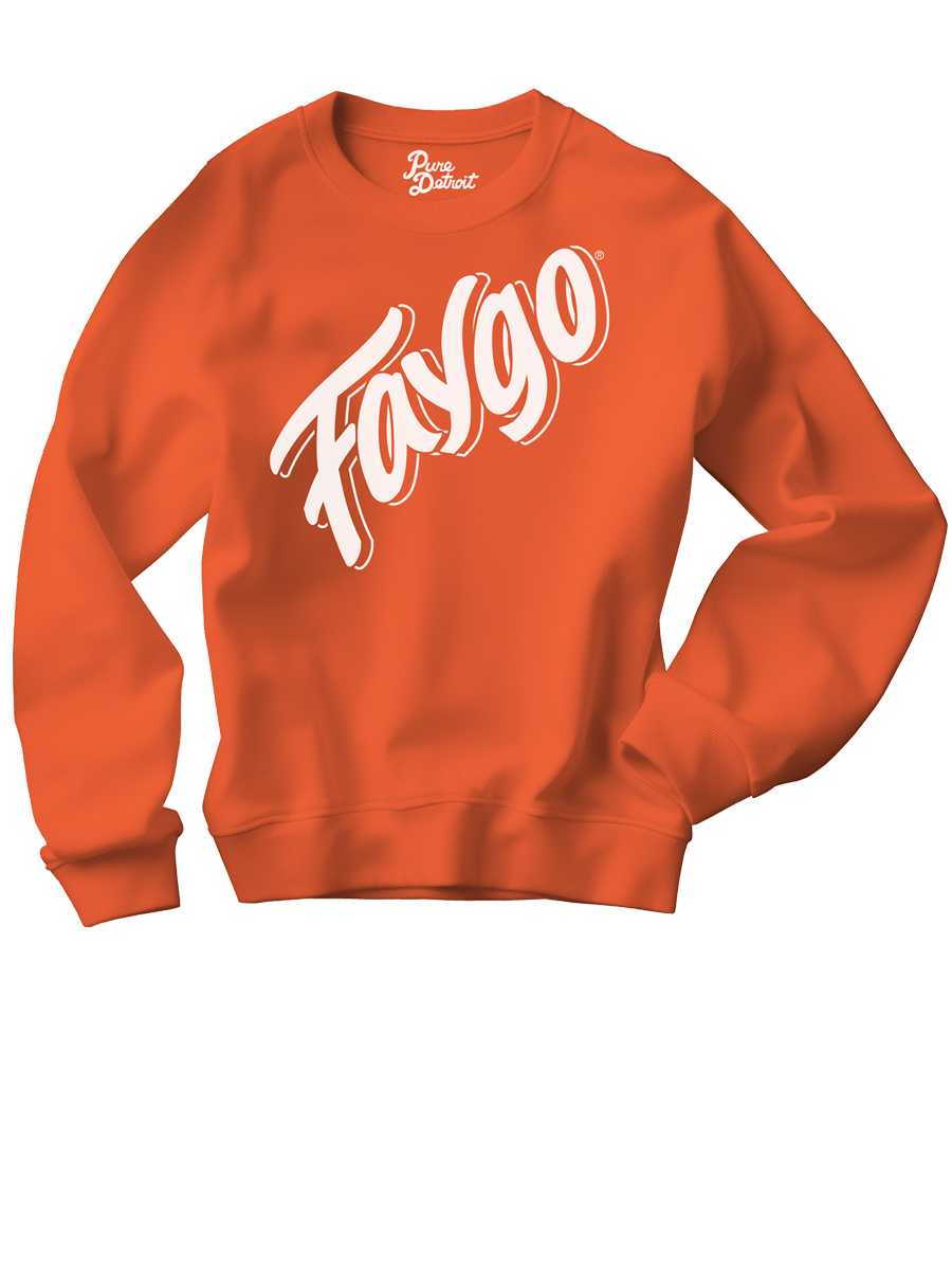 Faygo Heavyweight Crewneck Sweatshirt - Orange Pop Clothing   