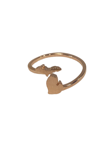 Michigan Adjustable Dainty Ring Jewelry Rose Gold  