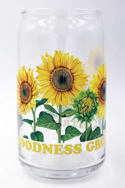Goodness Grows in Detroit 16 oz Can Glass glass   