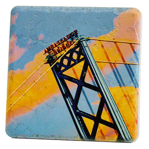 Ambassador Bridge Porcelain Tile Coaster Coasters   