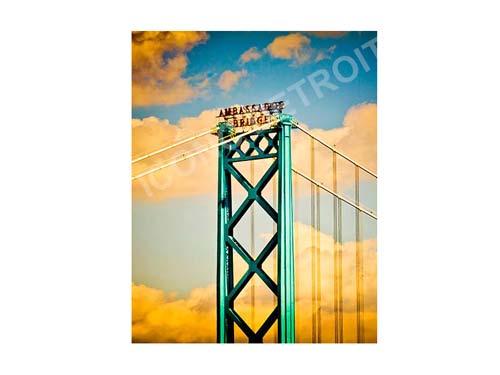Ambassador Bridge Clouds Vertical Luster or Canvas Print $35 - $430 Luster Prints and Canvas Prints   