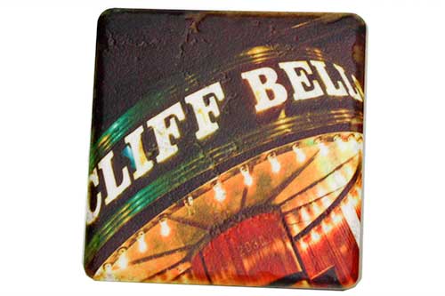 Cliff Bells Porcelain Tile Coaster Coasters   
