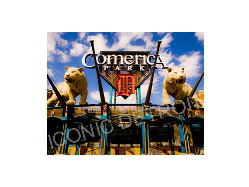 Comerica Park Entrance Luster or Canvas Print $35 - $430 - Pure Detroit