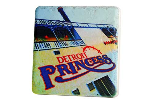 Detroit Princess Porcelain Tile Coaster Coasters   