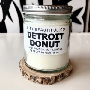 Detroit Donut - Hand Poured Soy Candle by City Beautiful . Co - 9oz. Candle   