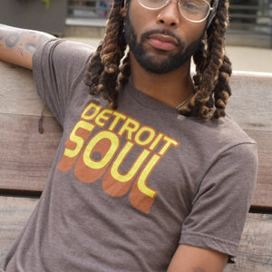 Detroit Soul Unisex T-shirt - Brown Triblend    
