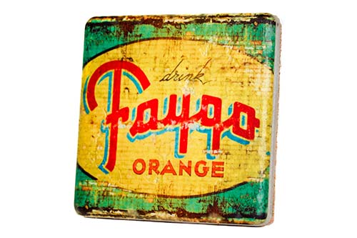 Vintage Faygo Porcelain Tile Coaster Coasters   