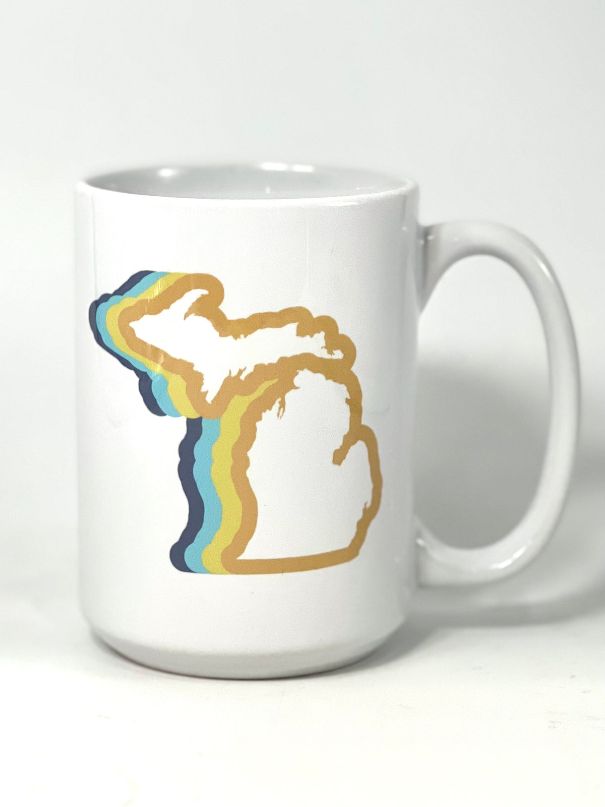 Enjoy Michigan Mitten 16 oz Coffee Mug glass   