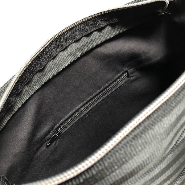 Pure Detroit OFFICIAL - Medium City Slinger Tote Seatbelt Bag - Black