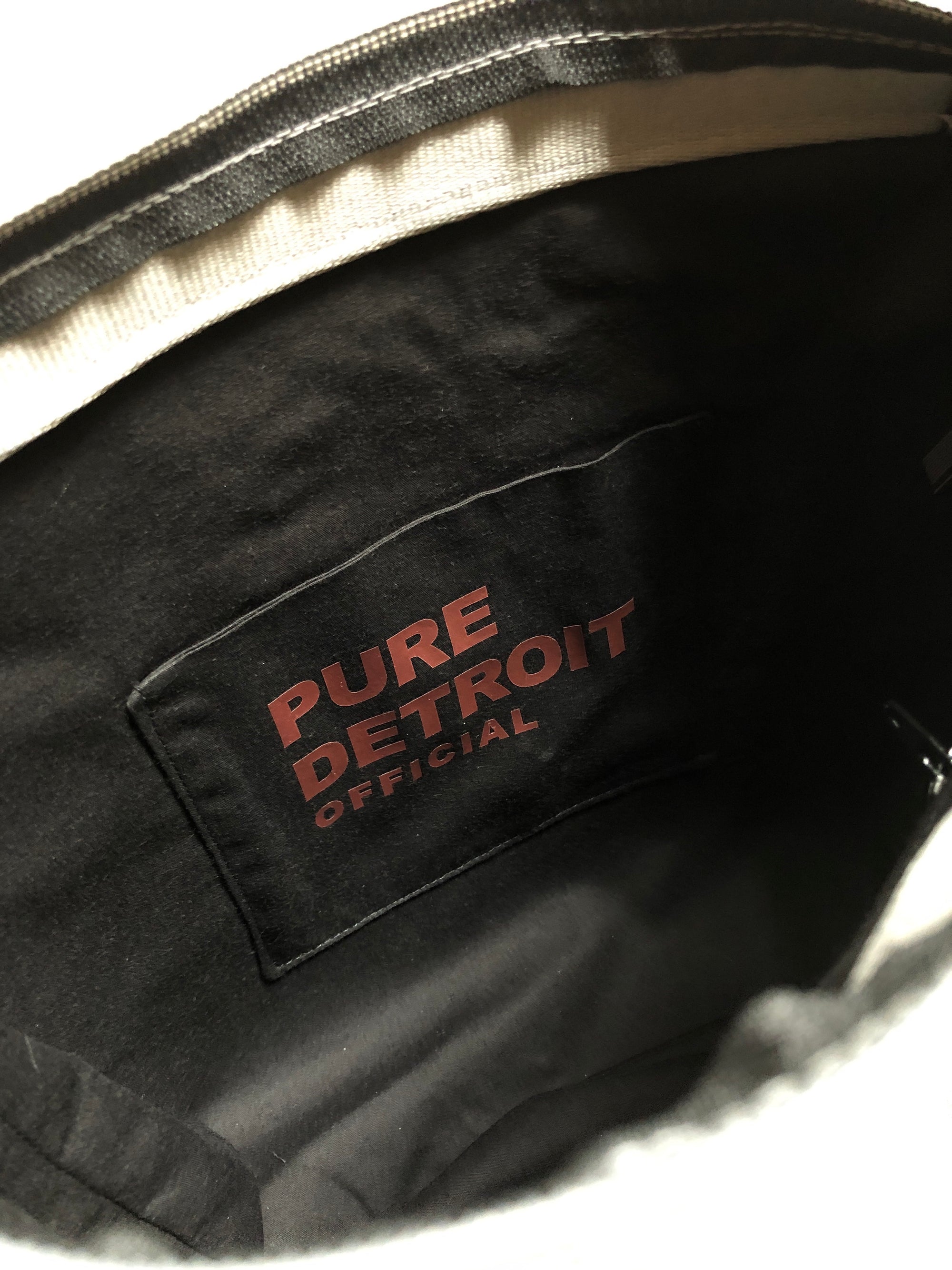 Pure Detroit OFFICIAL - Large City Slinger Tote Seatbelt Bag - Steel PRE ORDER Seatbelt Bags   