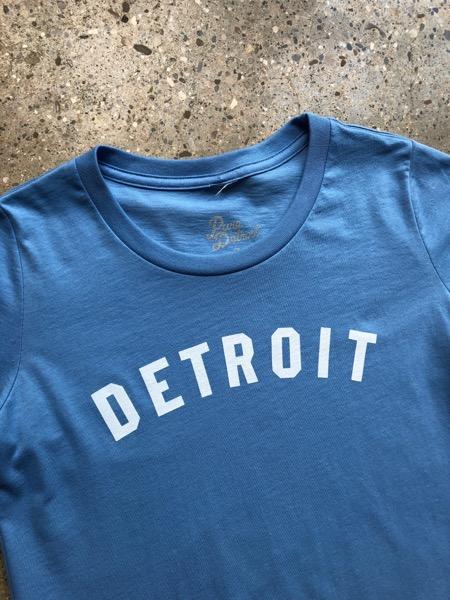 Detroit Classic Tee / White + Blue / Women's Women's Apparel   