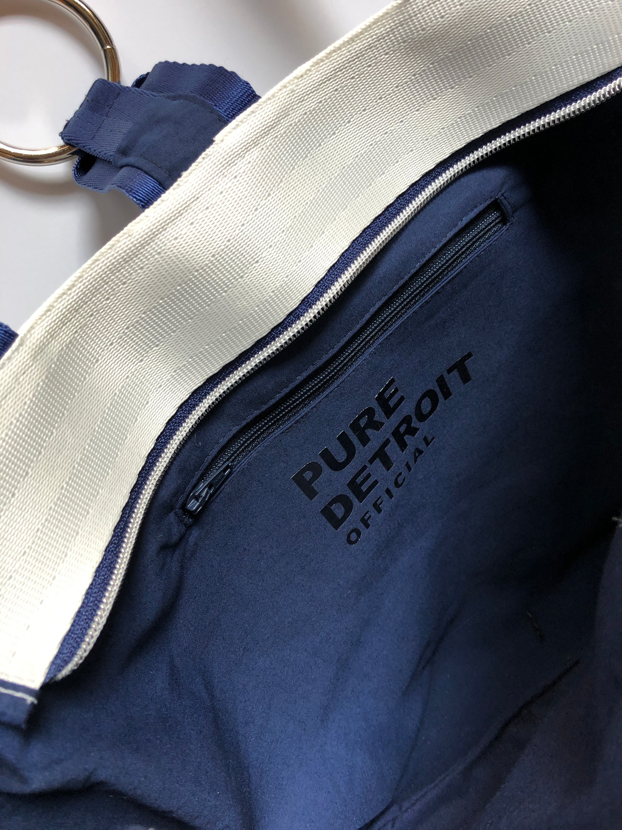 Pure Detroit OFFICIAL - Medium Ring Tote Seatbelt Bag - Belle Isle Spectrum PRE ORDER Seatbelt Bags   