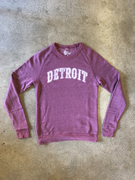 Detroit 1701 Sweatshirt / Fade + Eco True Currant / Unisex Unisex Apparel   