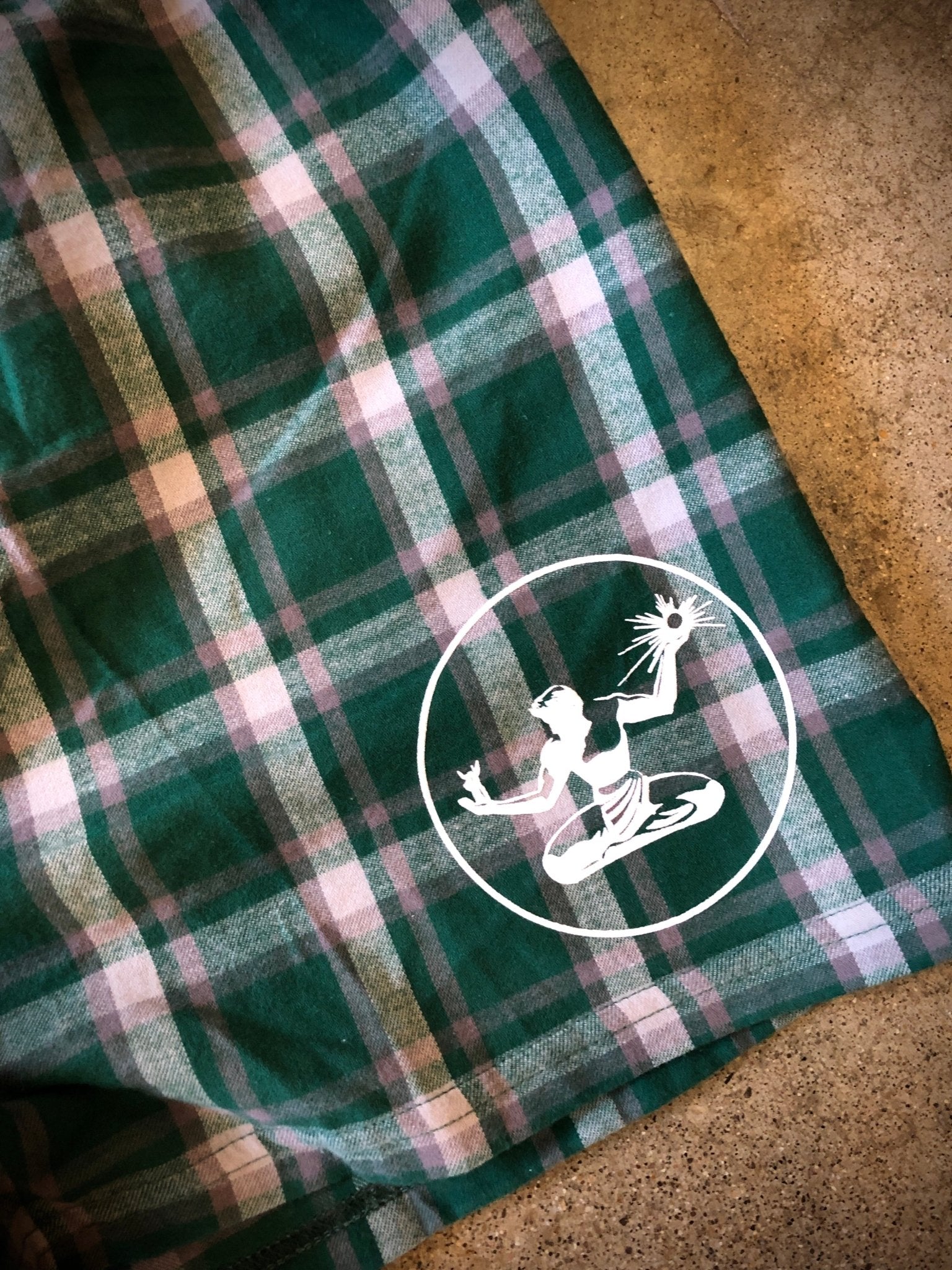 Spirit of Detroit Flannel Boxer Shorts / Hunter Plaid / Unisex - Pure Detroit