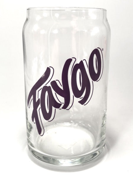 Faygo Grape 16 oz Can Glass glass   