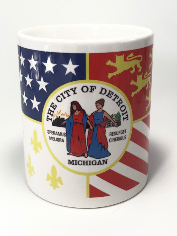 Enjoy Michigan Mitten 16 oz Coffee Mug - Pure Detroit