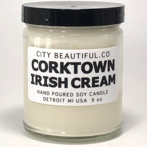 Corktown Irish Cream - Hand Poured Soy Candle by City Beautiful . Co - 9oz. Candle   