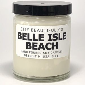 Belle Isle Beach - Hand Poured Soy Candle by City Beautiful . Co - 9oz. Candle   