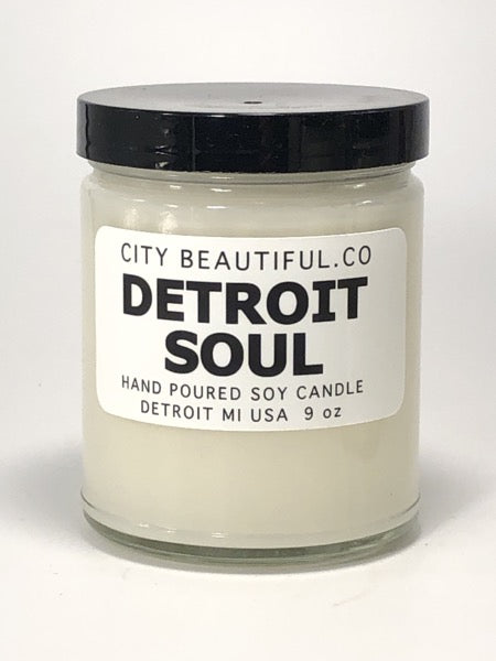 Detroit Soul - Hand Poured Soy Candle by City Beautiful . Co - 9oz. Candle   