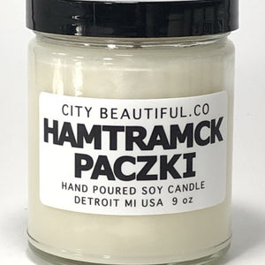 Hamtramck Paczki - Hand Poured Soy Candle by City Beautiful . Co - 9oz. Candle   