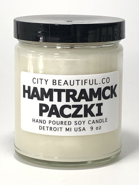 Hamtramck Paczki - Hand Poured Soy Candle by City Beautiful . Co - 9oz.