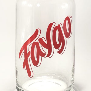 Faygo Red 16 oz Can Glass glass   