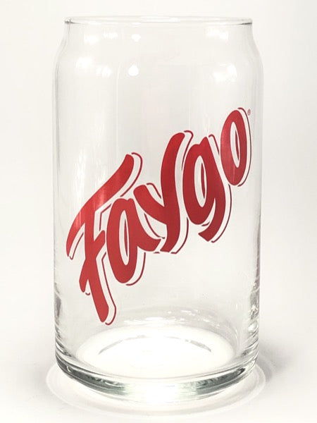 Faygo Red 16 oz Can Glass glass   