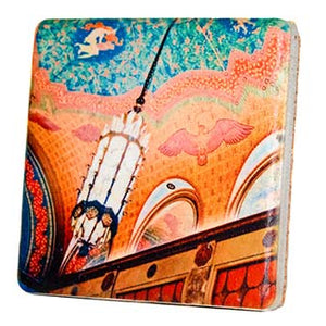 Fisher Building Ceiling Tile Coaster Coasters   