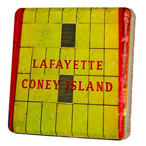 Lafayette Coney Island Porcelain Tile Coaster Coasters   