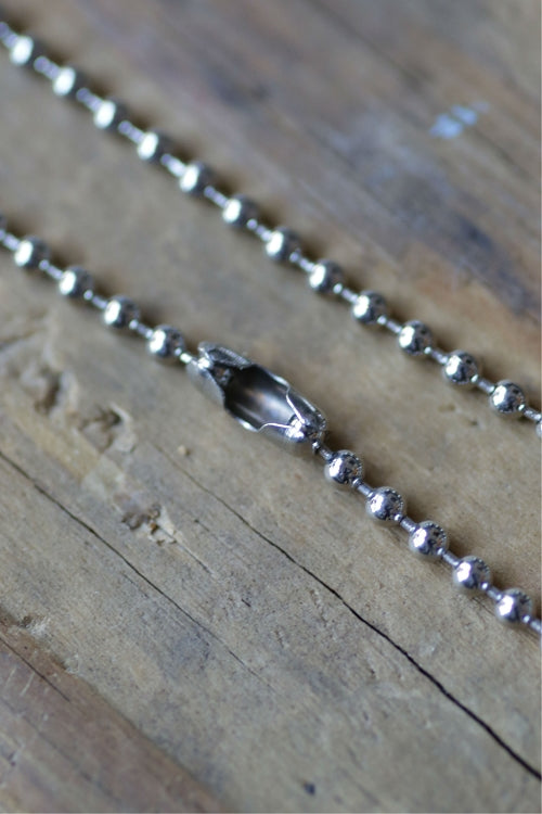 Love Belle Isle Necklace / Shiny Silver Jewelry   