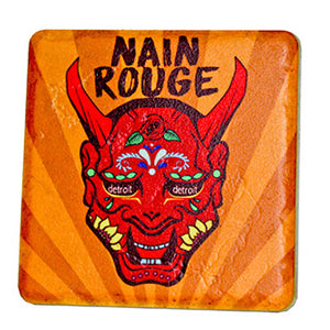 Nain Rouge Porcelain Tile Coaster Coasters   